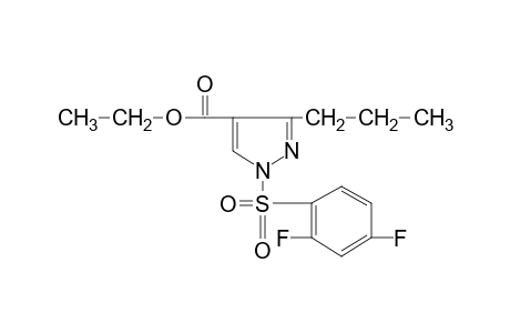 1-[(2,4-difluorophenyl)sulfonyl]-3-propylpyrazole-4-carboxylic acid, ethyl ester