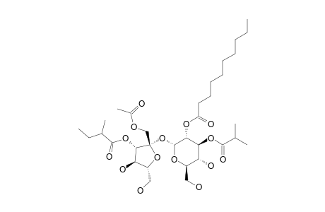 NICANDROSE_C;1'-O-ACETYL-2-O-DECANOYL-3-O-ISOBUTYRYL-3'-O-2-METHYLBUTANOYL5X