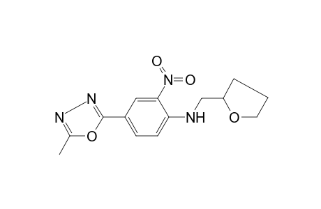 2-furanmethanamine, tetrahydro-N-[4-(5-methyl-1,3,4-oxadiazol-2-yl)-2-nitrophenyl]-