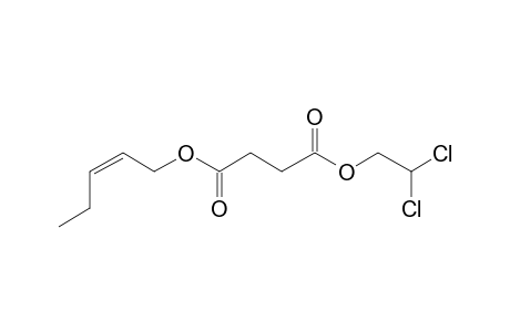 Succinic acid, 2,2-dichloroethyl cis-pent-2-en-1-yl ester