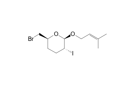 (2R*, 3R*, 6S*)-6- bromomethyl-3-iodo-2-prenyloxy-tetrahydro-2H-pyran