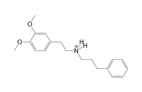 N-[2-(3,4-dimethoxyphenyl)ethyl]-3-phenyl-1-propanaminium