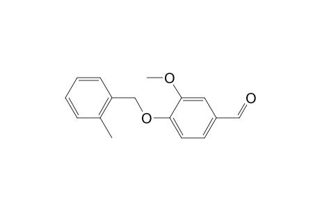 Benzaldehyde, 3-methoxy-4-[(2-methylphenyl)methoxy]-