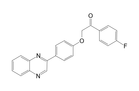 1-(4-Fluorophenyl)-2-[4-(2-quinoxalinyl)phenoxy]ethanone