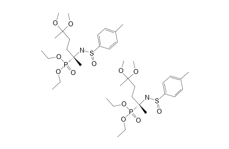 (S-(S),R)-(+)-O,O-DIETHYL-N-(PARA-TOLUENESULFINYL)-1-AMINO-4,4-DIMETHOXY-1-METHYLPENTYLPHOSPHONATE