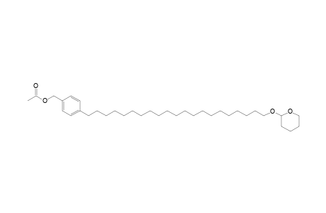 Benzenemethanol, 4-[21-[(tetrahydro-2H-pyran-2-yl)oxy]heneicosyl]-, acetate