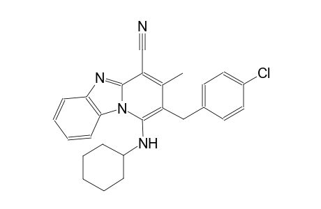 2-(4-chlorobenzyl)-1-(cyclohexylamino)-3-methylpyrido[1,2-a]benzimidazole-4-carbonitrile