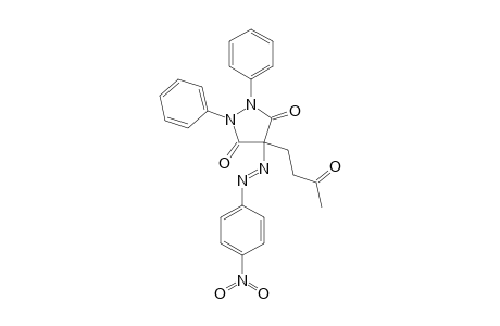1,2-diphenyl-4-[(p-nitrophenyl)azo]-4-(3-oxobutyl)-3,5-pyrazolidinedione
