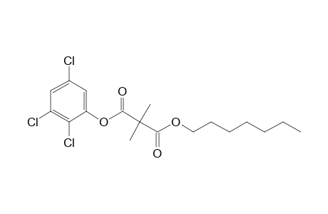 Dimethylmalonic acid, heptyl 2,3,5-trichlorophenyl ester