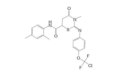 2H-1,3-thiazine-6-carboxamide, 2-[[4-(chlorodifluoromethoxy)phenyl]imino]-N-(2,4-dimethylphenyl)tetrahydro-3-methyl-