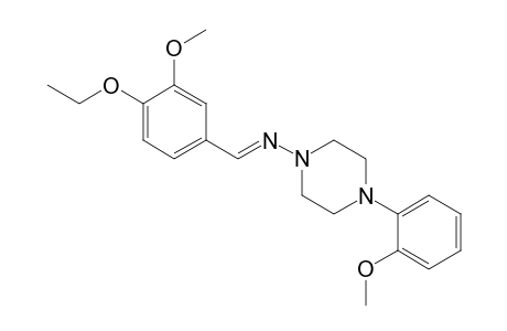 1-piperazinamine, N-[(E)-(4-ethoxy-3-methoxyphenyl)methylidene]-4-(2-methoxyphenyl)-