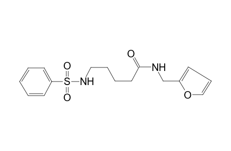 5-Benzenesulfonylaminopentanoic acid, (furan-2-ylmethyl)amide