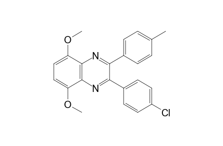2-(p-chlorophenyl)-5,8-dimethoxy-3-p-tolylquinoxaline