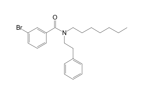 3-Bromobenzamide, N-(2-phenylethyl)-N-heptyl-