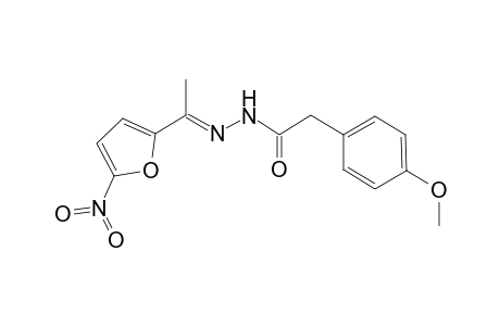 2-(4-Methoxyphenyl)-N'-[(E)-1-(5-nitro-2-furyl)ethylidene]acetohydrazide