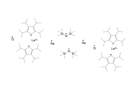 dilanthanum(III) disodium tetrakis(2,3,4,5-tetraisopropylcyclopenta-2,4-dien-1-ide) bis(bis(trimethylsilyl)amide) dichloride