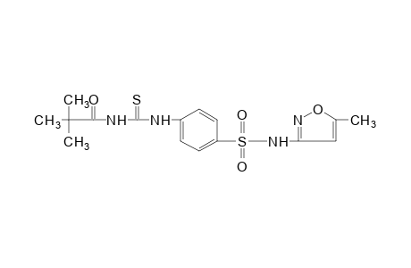 1-{p-[(5-methyl-3-isoxazolyl)sulfomoyl]phenyl}-3-pivaloyl-2-thiourea