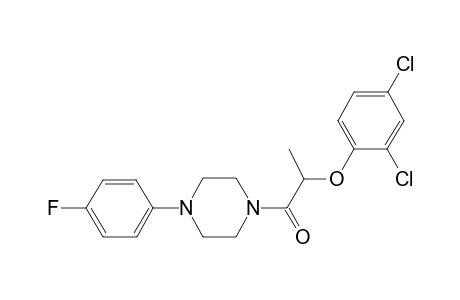 1-[2-(2,4-Dichlorophenoxy)propanoyl]-4-(4-fluorophenyl)piperazine