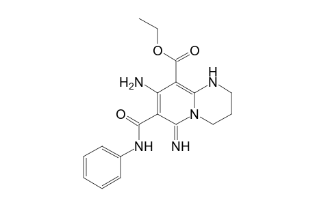 8-Amino-9-ethoxycarbonyl-6-imino-7-phenylaminocarbonyl-1,2,3,4-tetrahydro-6H-pyrido[1,2-a]pyrimidine