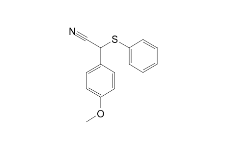 2-(4-methoxyphenyl)-2-phenylsulfanylacetonitrile