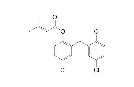 Dichlorophen, o-(3-methylbut-2-enoyl)-