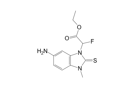 Ethyl 2-(6-amino-3-methyl-2-thioxo-2,3-dihydro-1H-benzo[d]imidazol-1-yl)-2-fluoroacetate