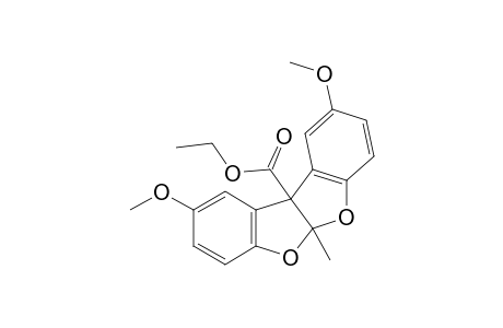 5a,10b-dihydro-2,9-dimethoxy-5a-methylbenzofuro[2,3-b]benzofuran-10b-carboxylic acid, ethyl ester