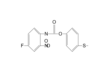 4-fluoro-2-nitrocarbanilic acid, p-(methylthio)phenyl ester