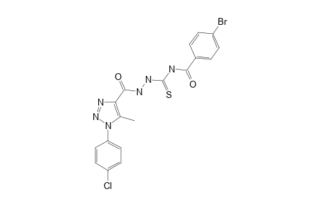 4-(4-Bromobenzoyl)-1-[1-(p-chlorophenyl)-5-methyl-1,2,3-triazole-4-carbonyl]thiosemicarbazide