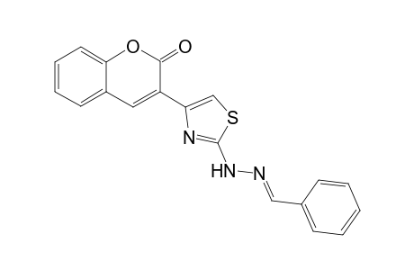 3-[2-[(2E)-2-(phenylmethylene)hydrazinyl]-4-thiazolyl]-1-benzopyran-2-one