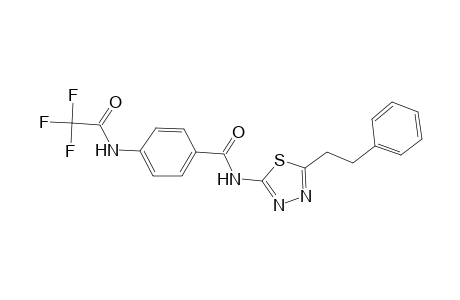 N-(5-phenethyl-[1,3,4]thiadiazol-2-yl)-4-(2,2,2-trifluorO-acetylamino)-benzamide