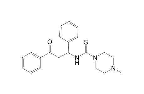 Piperazine-1-carbothioamide, 4-methyl-N-(3-oxo-1,3-diphenylpropyl)-