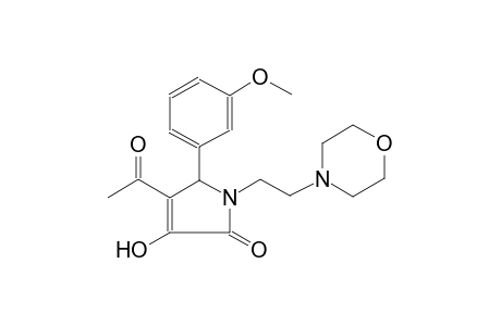 Pyrrol-2(5H)-one, 4-acetyl-3-hydroxy-5-(3-methoxyphenyl)-1-[2-(4-morpholyl)ethyl]-