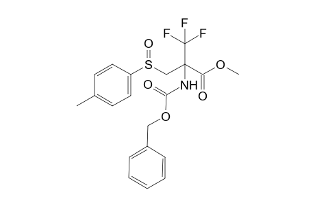 Methyl benzyloxycarbonylamino-3-[(4-methylphenyl)sulfinyl]-2-trifluoromethylpropionate