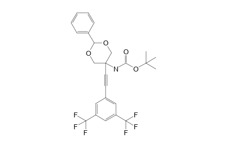 5-(N-Tert-butoxycarbony)amino-5-[2-(3,5-bis(trifluoromethyl)phenyl)ethynyl]-2-phenyl-1,3-dioxacyclohexane