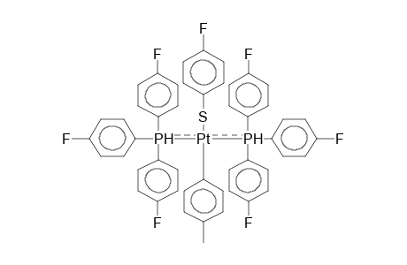 TRANS-PARA-TOLYLBIS[TRIS(4-FLUOROPHENYL)PHOSPHINE](4-FLUOROPHENYLMERCAPTO)PLATINA