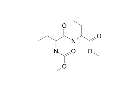 Ethylglycyl-ethylglycine, N-methoxycarbonyl-, methyl ester (isomer 1)