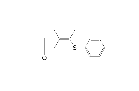 2,4-Dimethyl-5-phenylthiohex-4-en-2-ol