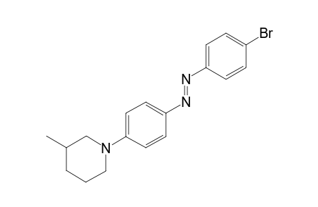 1-{4-[(E)-(4-bromophenyl)diazenyl]phenyl}-3-methylpiperidine
