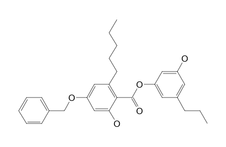 3'-Hydroxy-5'-propylphenyl 4-benzyloxy-2-hydroxy-6-pentylbenzoate