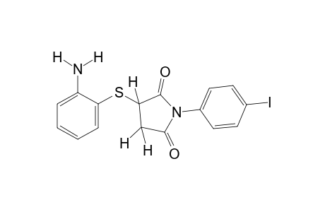 2-[o-aminophenyl)thio]-N-(p-iodophenyl)succinimide