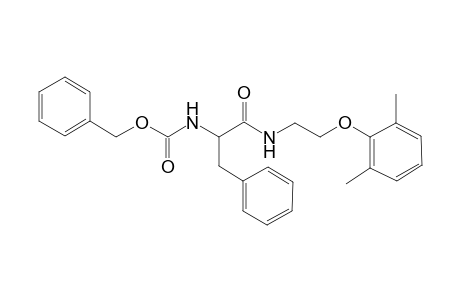 Benzyl 1-benzyl-2-{[2-(2,6-dimethylphenoxy)ethyl]amino}-2-oxoethylcarbamate