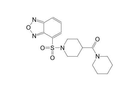 4-{[4-(1-piperidinylcarbonyl)-1-piperidinyl]sulfonyl}-2,1,3-benzoxadiazole