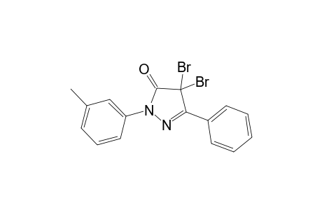 4,4-Dibromo-1-(3-methylphenyl)-3-phenyl-2-pyrazolin-5-one