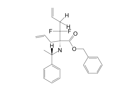 BENZYL-(2R,S)-2-ALLYL-3,3-DIFLUORO-2-[[(1S)-1-PHENYLETHYL]-AMINO]-5-HEXENOATE;MAJOR-DIASTEREOMER