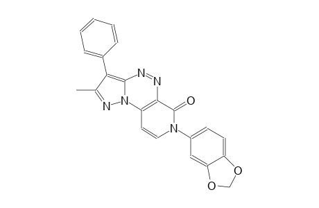 pyrazolo[5,1-c]pyrido[4,3-e][1,2,4]triazin-6(7H)-one, 7-(1,3-benzodioxol-5-yl)-2-methyl-3-phenyl-