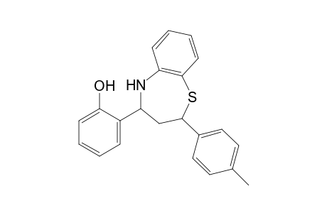 2-[2,3,4,5-tetrahydro-2-(4-methylphenyl)-1,5-benzothiazepin-4-yl]phenol