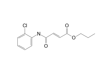 Fumaric acid, monoamide, N-(2-chlorophenyl)-, propyl ester