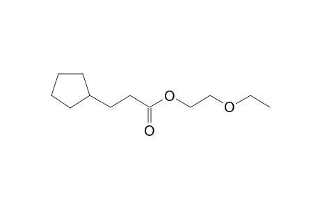 3-Cyclopentylpropionic acid, 2-ethoxyethyl ester