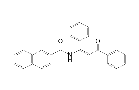 2-Naphthalenecarboxamide, N-(1,3-diphenyl-3-oxo-1-propenyl)-
